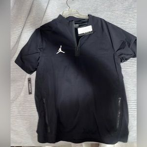 Black Jordan short sleeve quarter zip